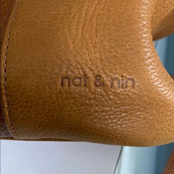 Authentic Nat and Nin brown leather tote bag! - Picture 2 of 5